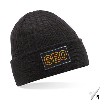 Beanie Anthrazit, - Landkreiskennzeichen, KFZ Zeichen - GEO