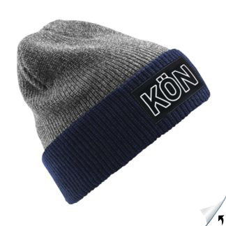 Beanie - Grau, Blau, - Landkreiskennzeichen, KFZ Zeichen - KÖN