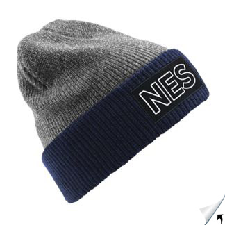 Beanie - Grau,Blau - Landkreiskennzeichen, KFZ Zeichen - NES