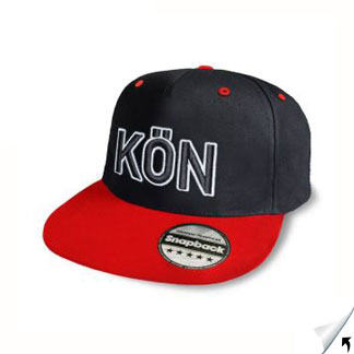 Local District Streetwear CAP - schwarz/rot - Landkreiskennzeichen, KFZ Zeichen - KÖN