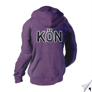 Hoodie / Sweatjacket / Flieder / Frauen - Landkreiskennzeichen, KFZ Zeichen - KÖN