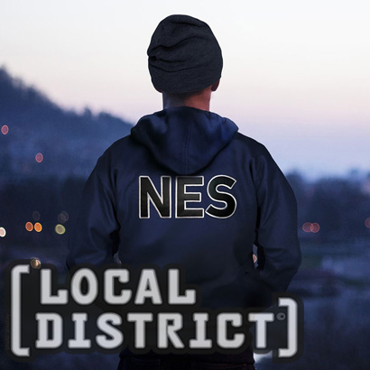 Local District Hoodie Männer