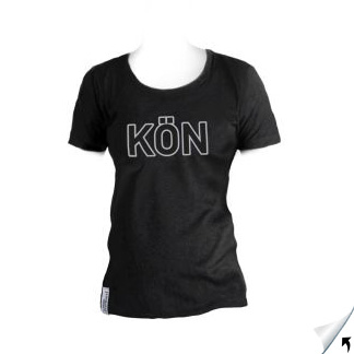 T-Shirt Frauen / schwarz - Landkreiskennzeichen, KFZ Zeichen - KÖN