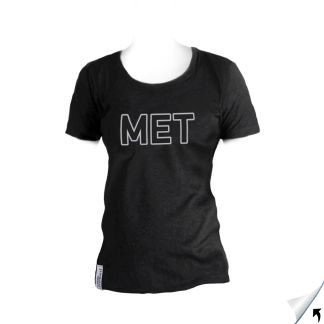 T-Shirt Frauen schwarz - Landkreiskennzeichen, KFZ Zeichen - MET