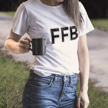 Local District T-Shirt für Frauen mit Aufdruck FFB